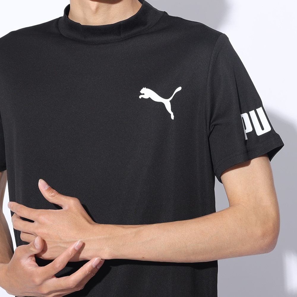 プーマ（PUMA）（メンズ）DRY PLUS 半袖モックネックTシャツ 525675 01 BLK