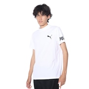 プーマ（PUMA）（メンズ）DRY PLUS 半袖モックネックTシャツ 525675 02 WHT