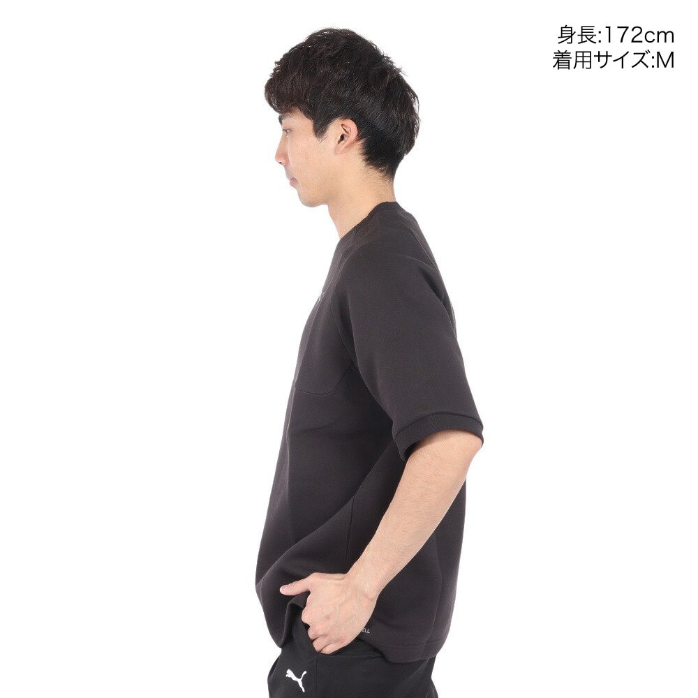 プーマ（PUMA）（メンズ）プーマ テック スウェット Tシャツ 半袖 DK 681840 01 BLK