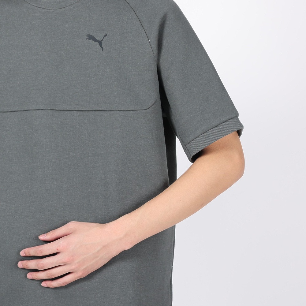プーマ（PUMA）（メンズ）プーマ テック スウェット Tシャツ 半袖 DK 681840 80 GRY