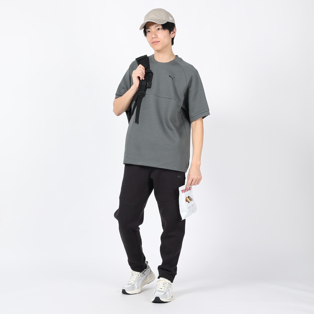 プーマ（PUMA）（メンズ）プーマ テック スウェット Tシャツ 半袖 DK 681840 80 GRY