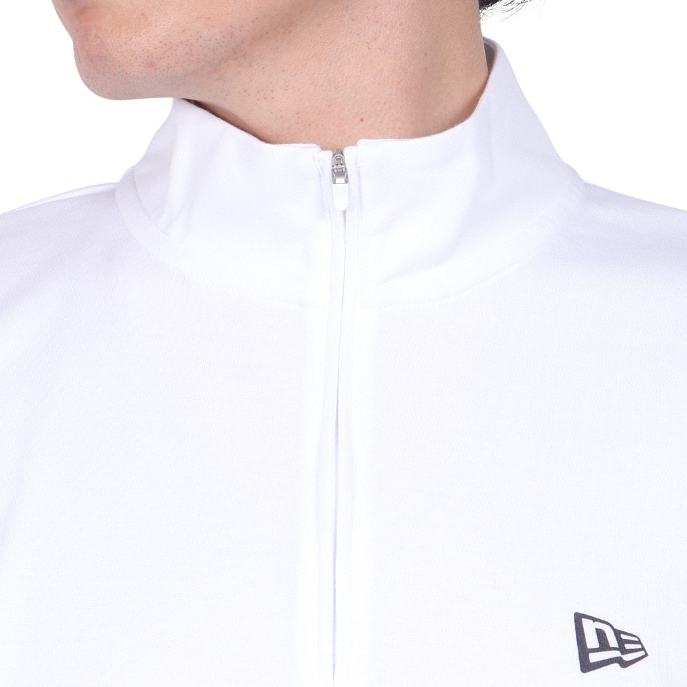 ニューエラ（NEW ERA）（メンズ、レディース）半袖 ハーフジップ パフォーマンス ミッドネックTシャツ Rear Vertical Logo 14121969