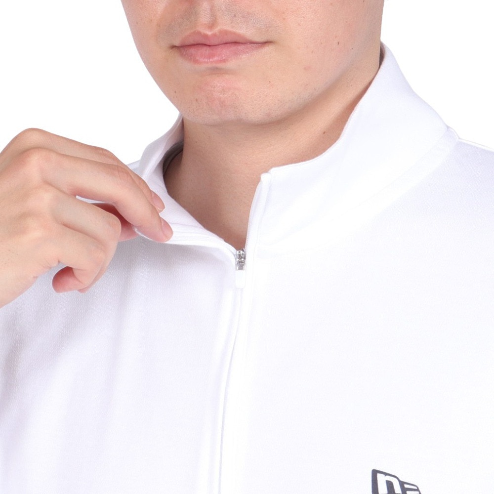 ニューエラ（NEW ERA）（メンズ、レディース）半袖 ハーフジップ パフォーマンス ミッドネックTシャツ Rear Vertical Logo 14121969