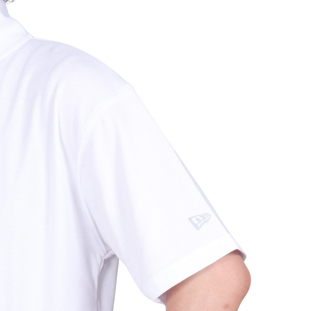 ニューエラ（NEW ERA）（メンズ、レディース）半袖 ハーフジップ パフォーマンス ミッドネックTシャツ Rear Vertical Logo 14121969