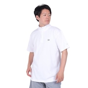 (メンズ、レディース)半袖 ハーフジップ パフォーマンス ミッドネックTシャツ Rear Vertical Logo 14121969/14121970