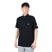 ニューエラ（NEW ERA）（メンズ、レディース）半袖 ハーフジップ パフォーマンス ミッドネックTシャツ Rear Vertical Logo 14121970