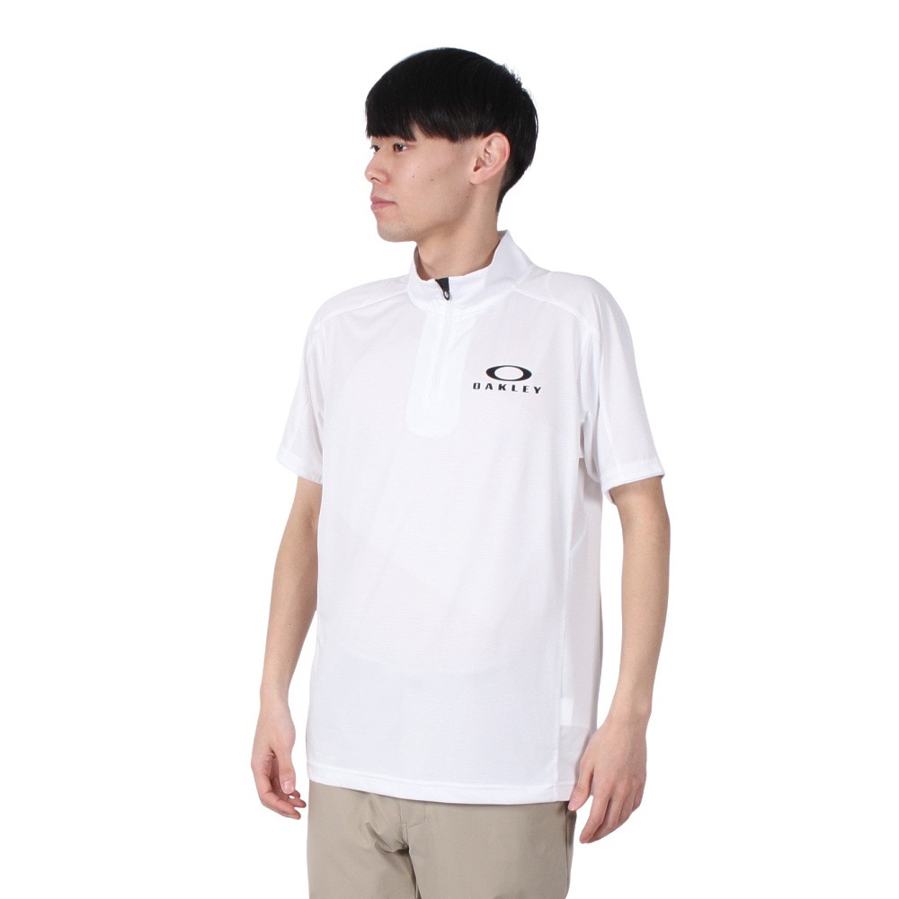 オークリー（OAKLEY）（メンズ）Enhance 半袖 モックネック シャツ 15.0 FOA407648-100