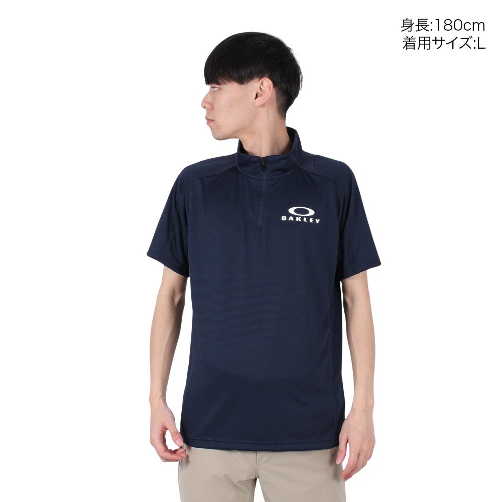 オークリー（OAKLEY）（メンズ）Enhance 半袖 モックネック シャツ 15.0 FOA407648-6AC