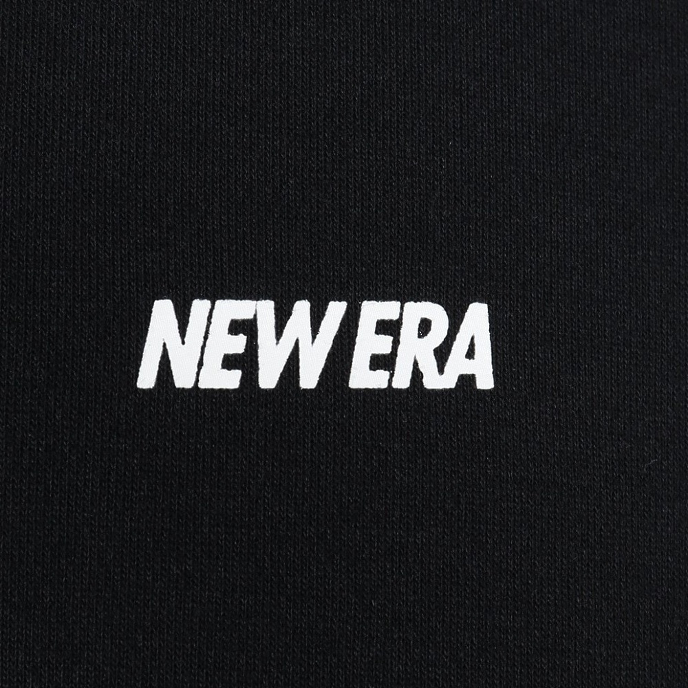ニューエラ（NEW ERA）（メンズ、レディース）半袖 オーバーサイズド パフォーマンス ハーフジップ Tシャツ BLK 14410159