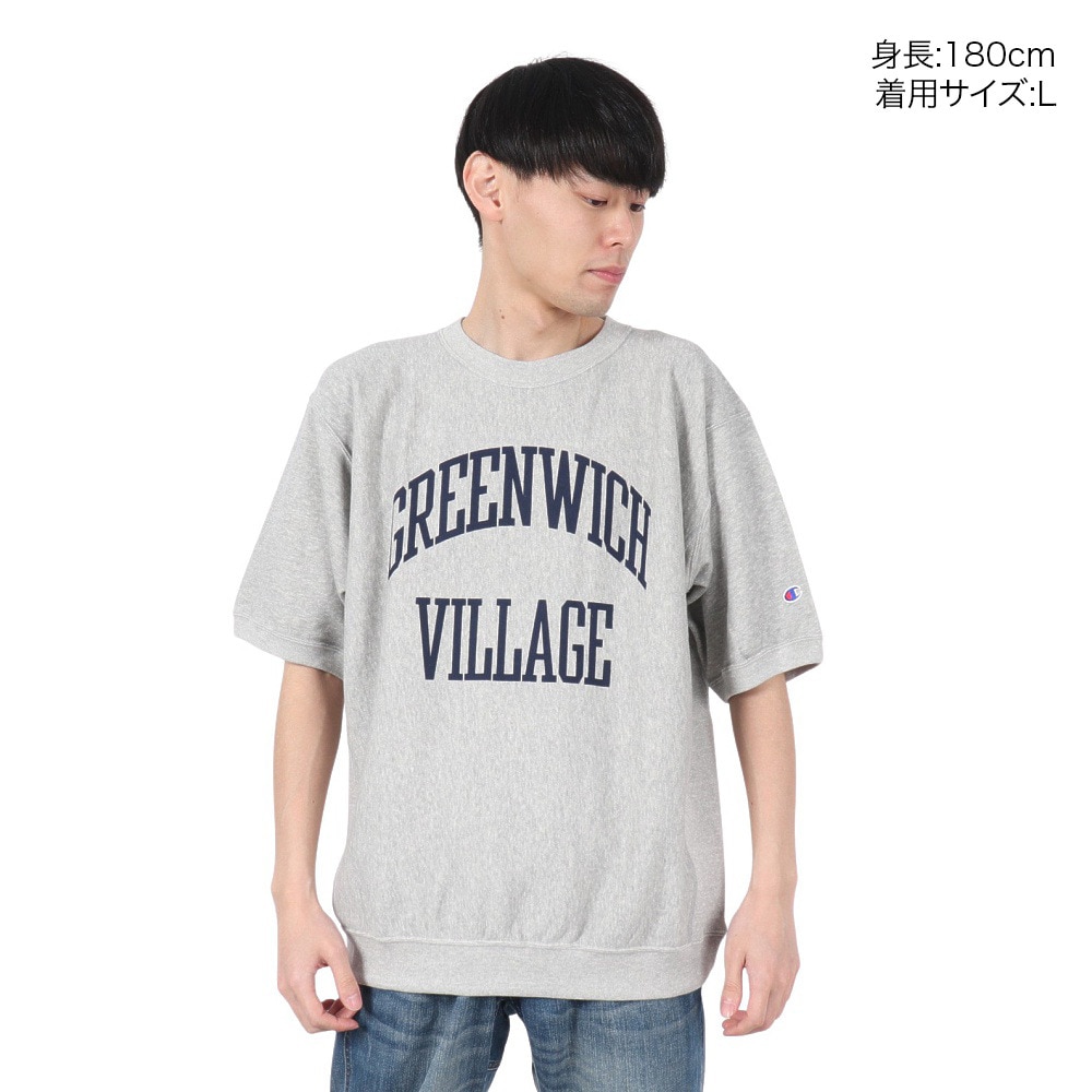 チャンピオン-ヘリテイジ（CHAMPION-HERITAGE）（メンズ）リバースウィーブ ショートスリーブ クルーネックスウェットシャツ C3-B002 070