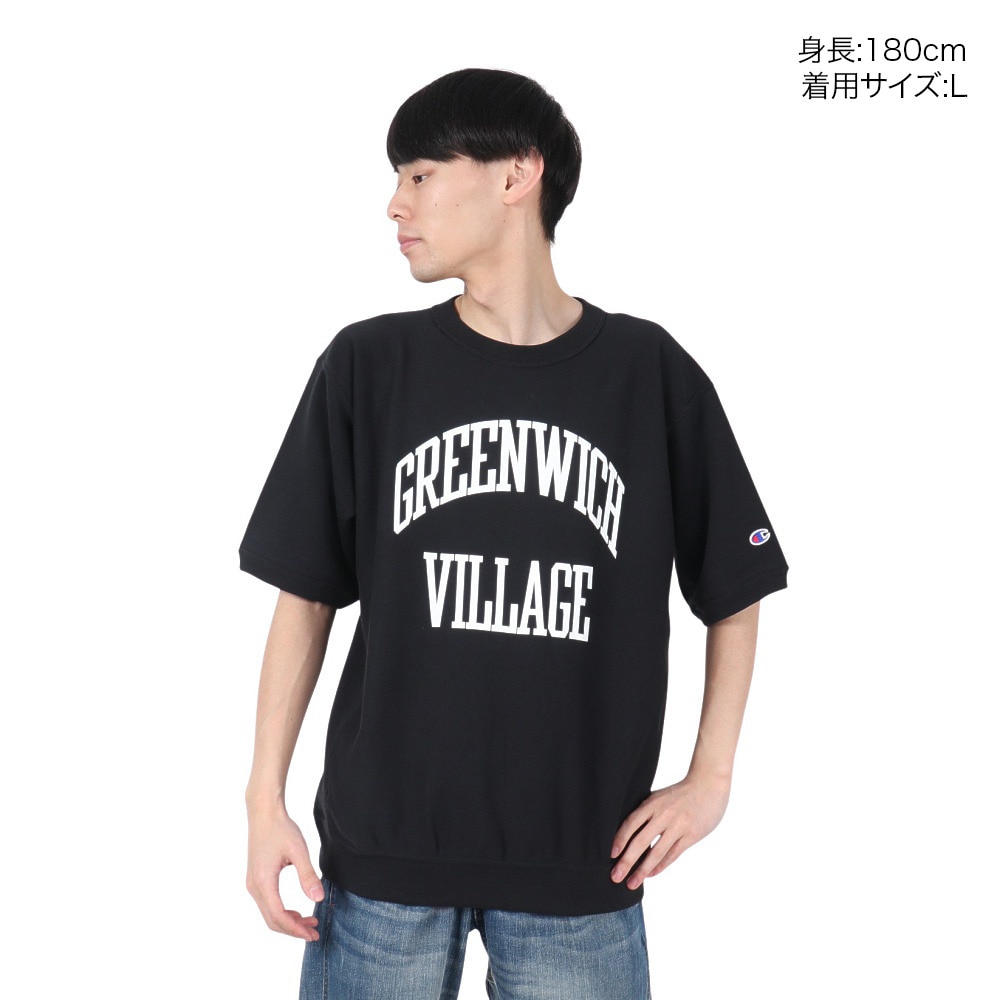 チャンピオン-ヘリテイジ（CHAMPION-HERITAGE）（メンズ）リバースウィーブ ショートスリーブ クルーネックスウェットシャツ C3-B002 09A