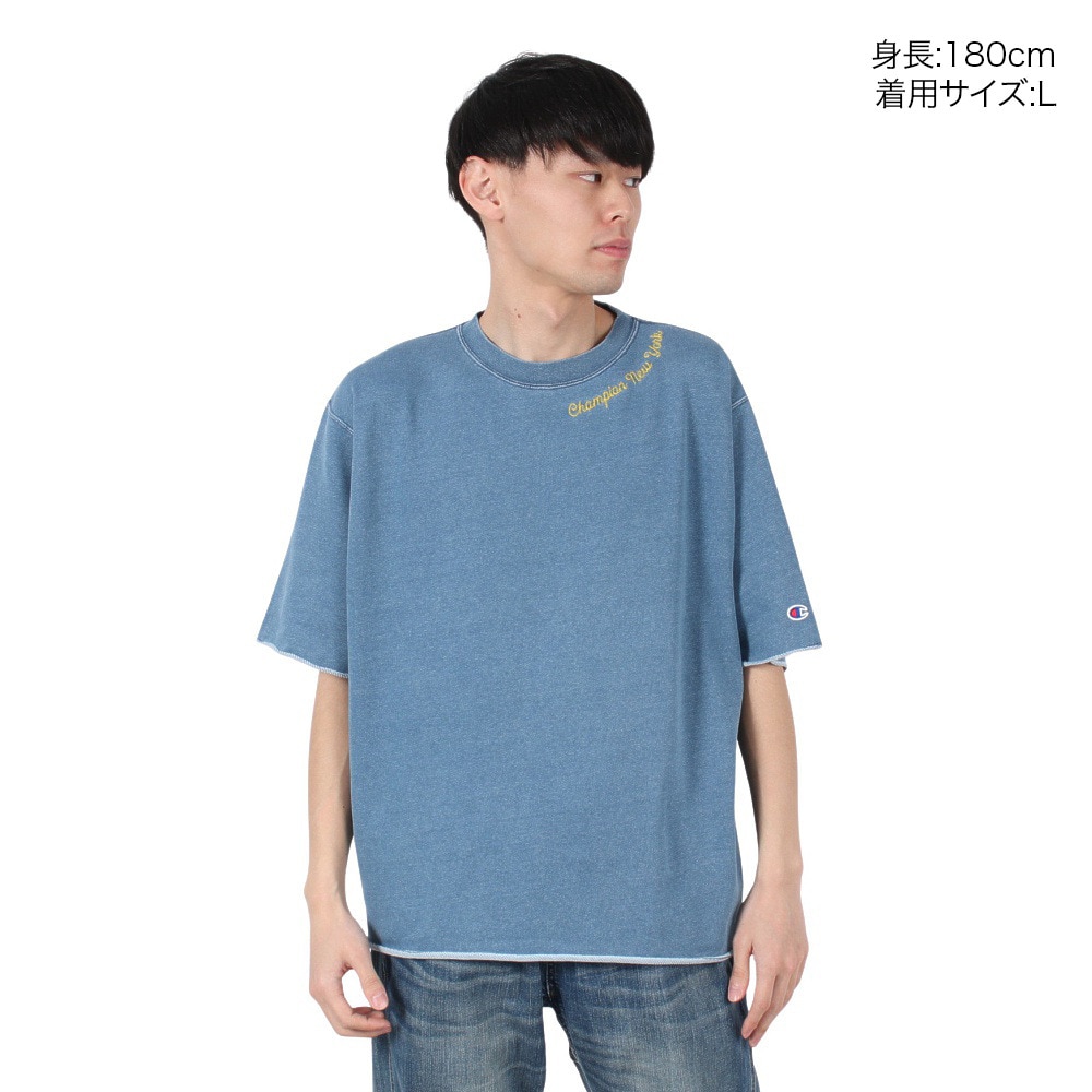 チャンピオン-ヘリテイジ（CHAMPION-HERITAGE）（メンズ）インディゴ ショートスリーブスウェットシャツ C3-B011 326