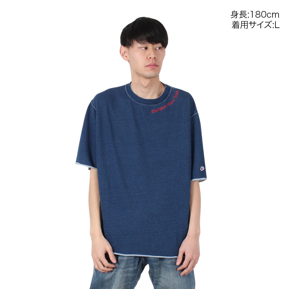 チャンピオン-ヘリテイジ（CHAMPION-HERITAGE）（メンズ）インディゴ ショートスリーブスウェットシャツ C3-B011 736