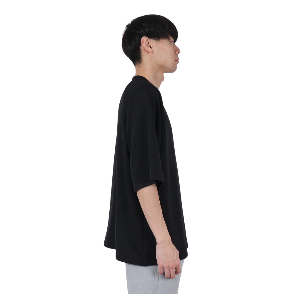 ニューエラ（NEW ERA）（メンズ）半袖 ドライスウェット Tシャツ ワードマーク ロゴ ブラック 14410163