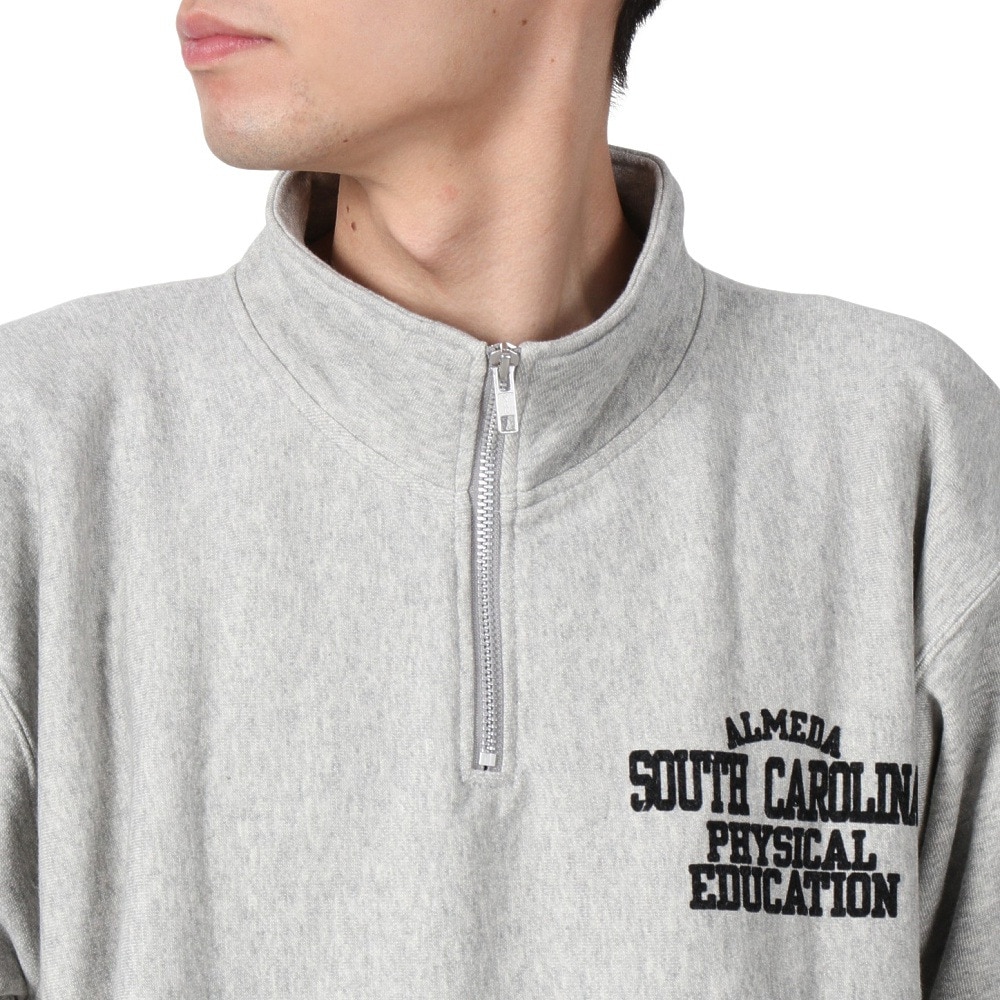 チャンピオン-ヘリテイジ（CHAMPION-HERITAGE）（メンズ）リバースウィーブ ショートスリーブハーフジップスウェットシャツ C3-B004 070