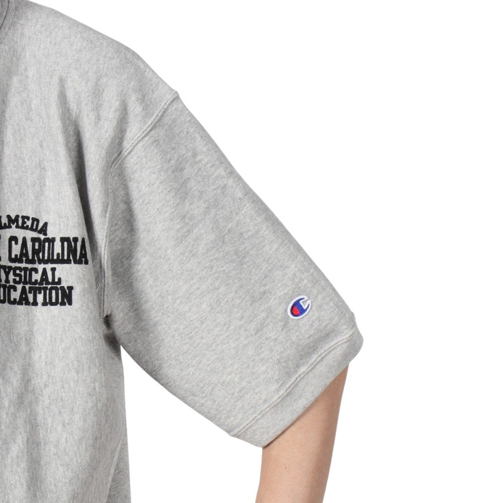 チャンピオン-ヘリテイジ（CHAMPION-HERITAGE）（メンズ）リバースウィーブ ショートスリーブハーフジップスウェットシャツ C3-B004 070