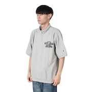 (メンズ)リバースウィーブ ショートスリーブハーフジップスウェットシャツ C3-B004