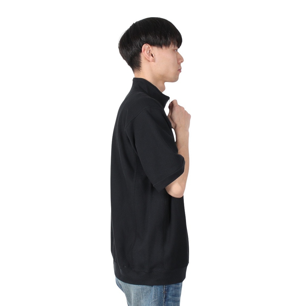 チャンピオン-ヘリテイジ（CHAMPION-HERITAGE）（メンズ）リバースウィーブ ショートスリーブハーフジップスウェットシャツ C3-B004 09A