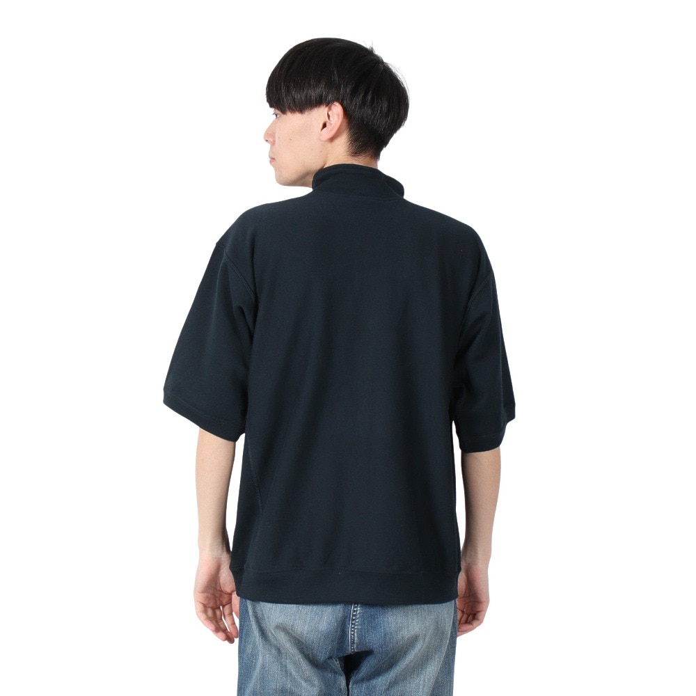 チャンピオン-ヘリテイジ（CHAMPION-HERITAGE）（メンズ）リバースウィーブ ショートスリーブハーフジップスウェットシャツ C3-B004 370