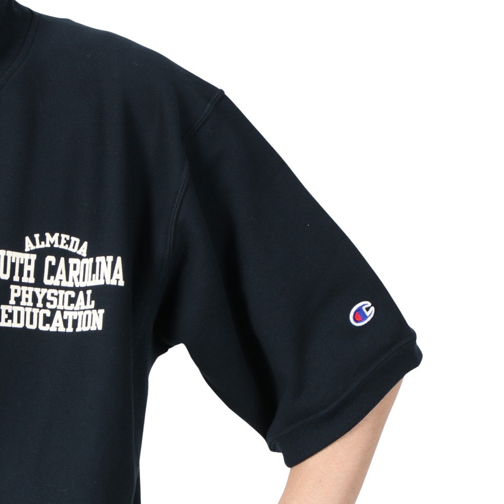 チャンピオン-ヘリテイジ（CHAMPION-HERITAGE）（メンズ）リバースウィーブ ショートスリーブハーフジップスウェットシャツ C3-B004 370