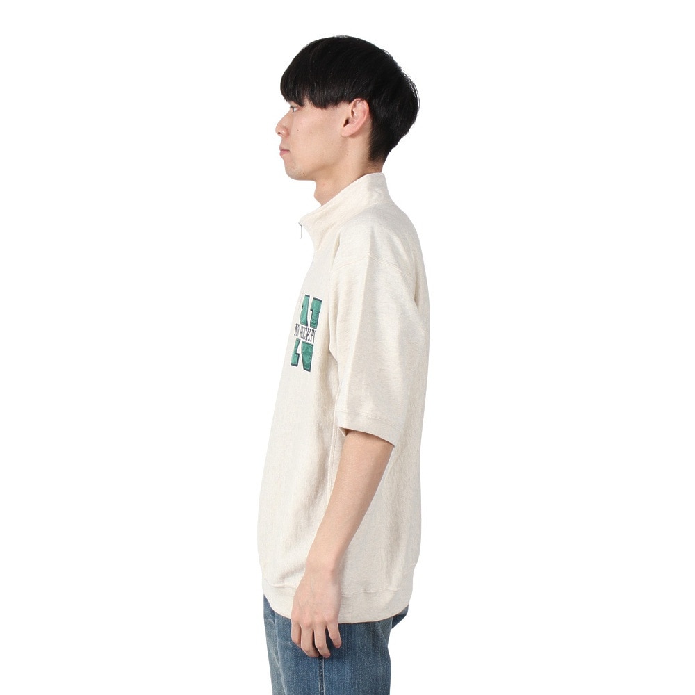 チャンピオン-ヘリテイジ（CHAMPION-HERITAGE）（メンズ）リバースウィーブ ショートスリーブハーフジップスウェットシャツ C3-B004 810