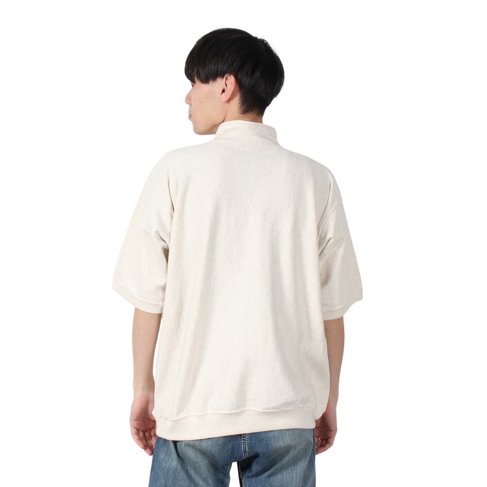 チャンピオン-ヘリテイジ（CHAMPION-HERITAGE）（メンズ）リバースウィーブ ショートスリーブハーフジップスウェットシャツ C3-B004 810