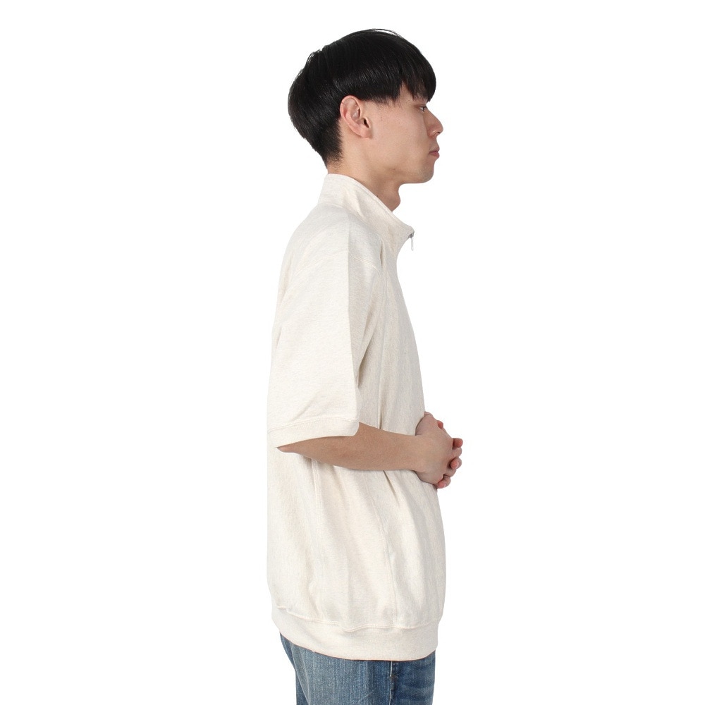 チャンピオン-ヘリテイジ（CHAMPION-HERITAGE）（メンズ）リバースウィーブ ショートスリーブハーフジップスウェットシャツ C3-B004 810