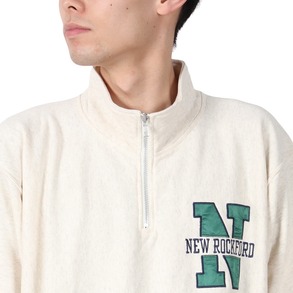 チャンピオン-ヘリテイジ（CHAMPION-HERITAGE）（メンズ）リバースウィーブ ショートスリーブハーフジップスウェットシャツ C3-B004 810