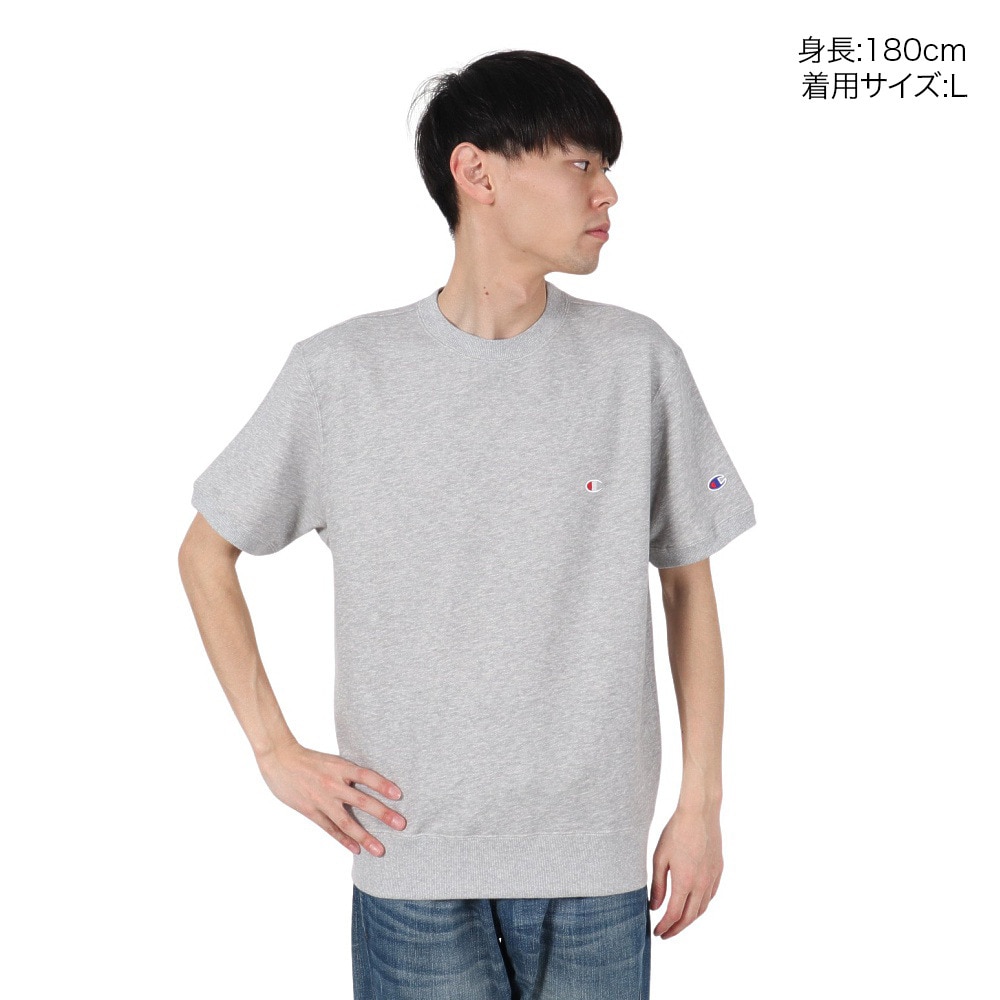 チャンピオン-ヘリテイジ（CHAMPION-HERITAGE）（メンズ）ベーシック ワンポイント 半袖 スウェットシャツ C3-Z020 070