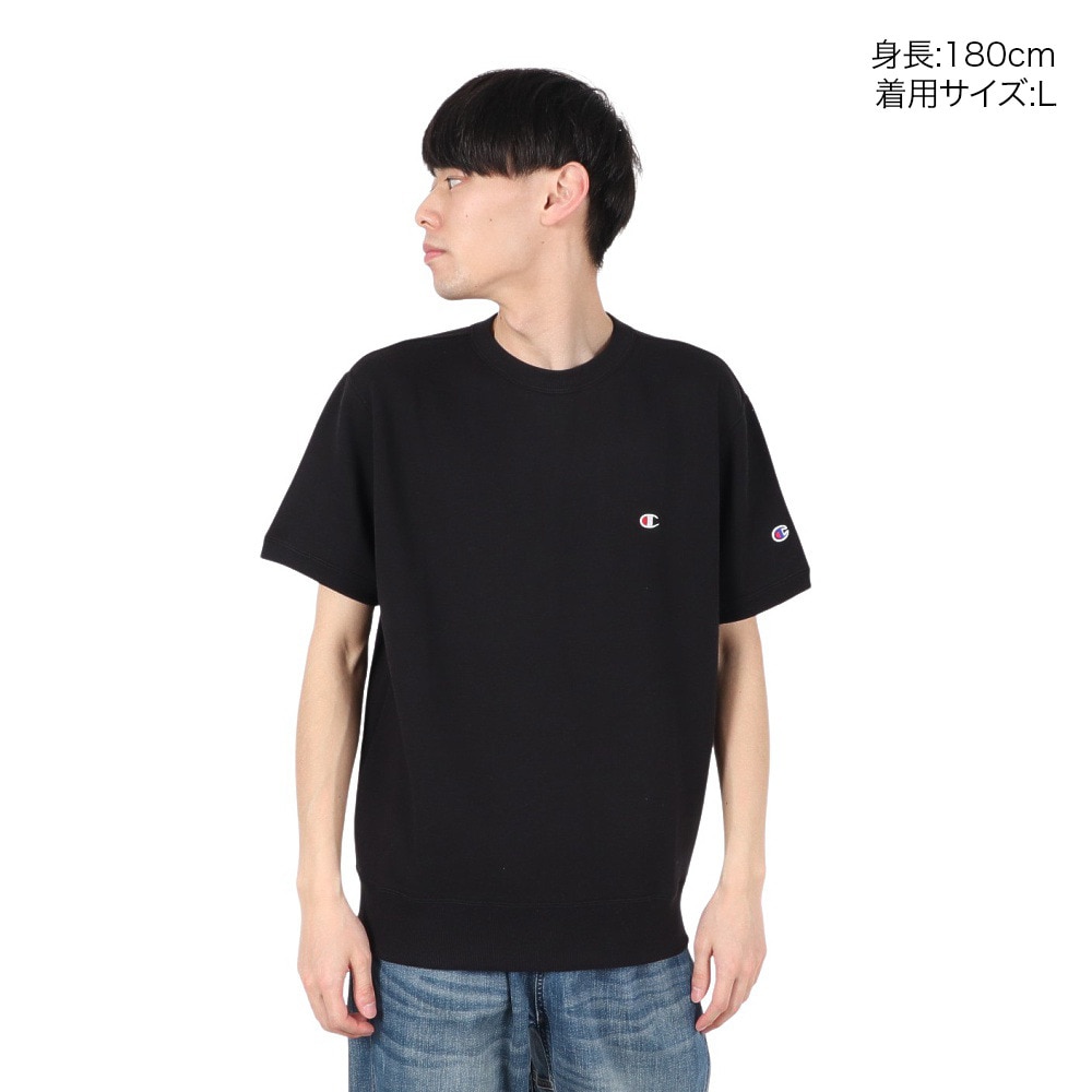 チャンピオン-ヘリテイジ（CHAMPION-HERITAGE）（メンズ）ベーシック ワンポイント 半袖 スウェットシャツ C3-Z020 090
