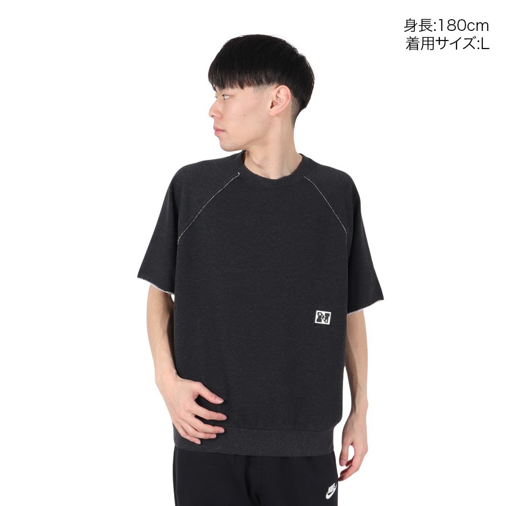 ナイキ（NIKE）（メンズ）ドライフィット ヘリテージ フリース 半袖トップ HJ8088-010
