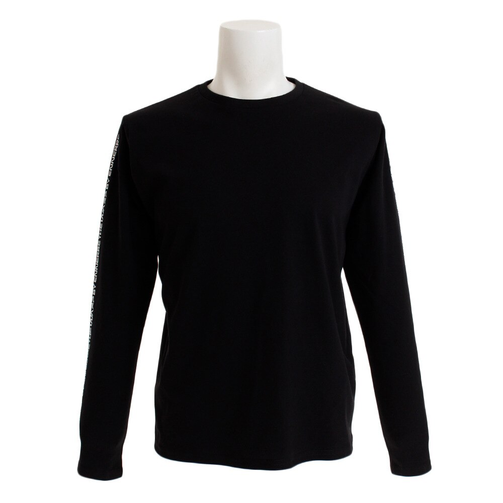  Tシャツ メンズ 長袖 CN logo line WB31JB05 BLK オンライン価格