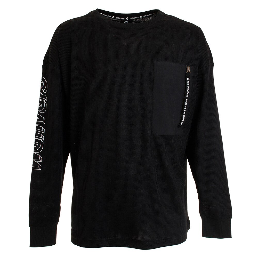  Tシャツ メンズ 長袖 ハイブリッド 863GM0UK2373 BLK オンライン価格