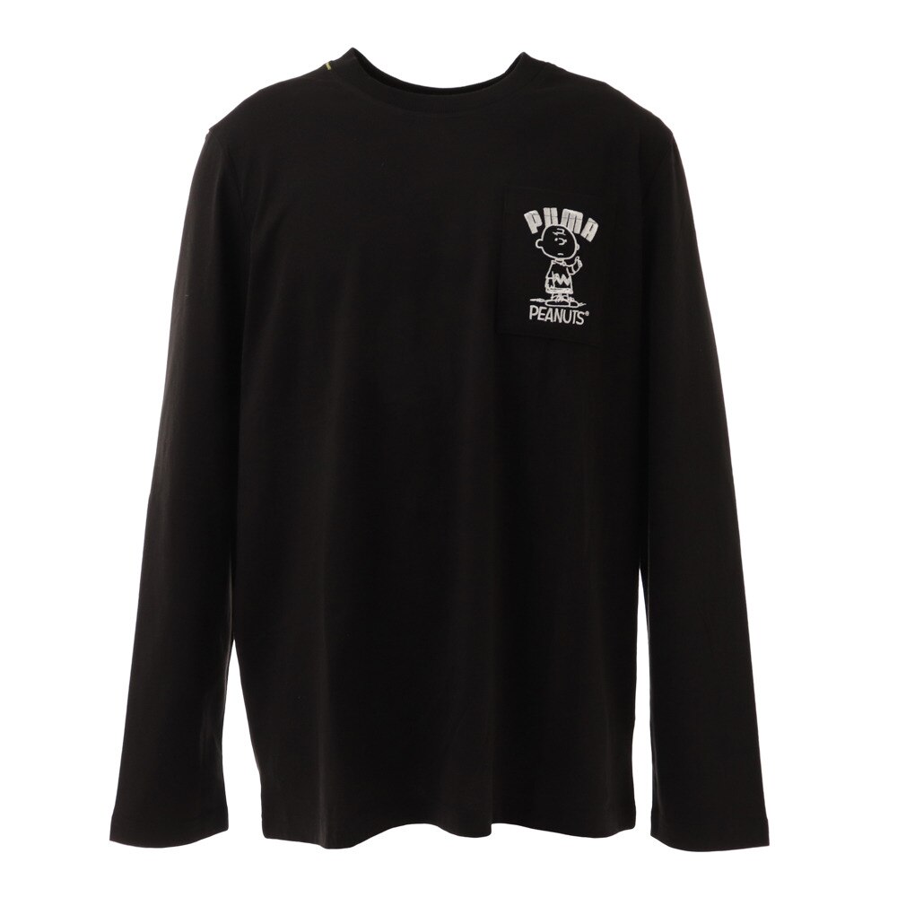  PEANUTS 長袖 Tシャツ 530613 01 BLK