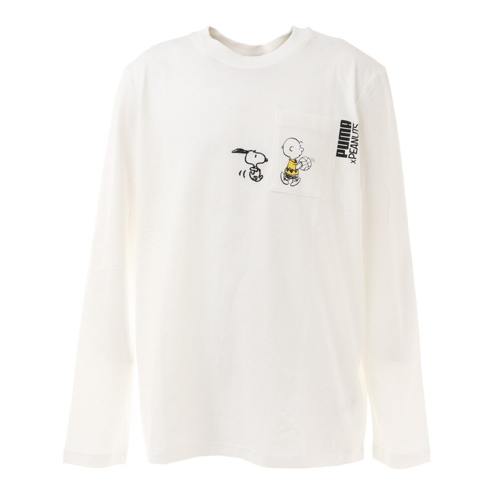  PEANUTS 長袖 Tシャツ 530613 02 WHT