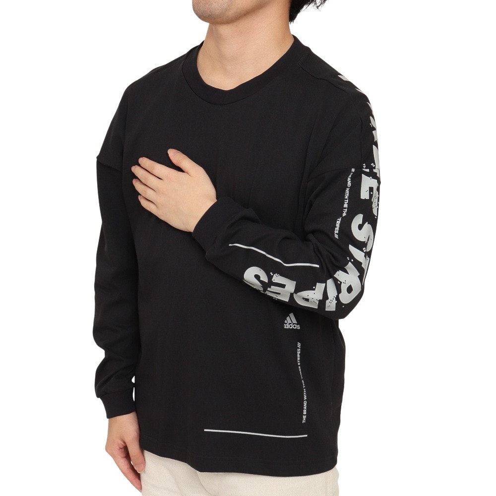  ワード ルーズ 長袖Tシャツ JKL71-GN0761