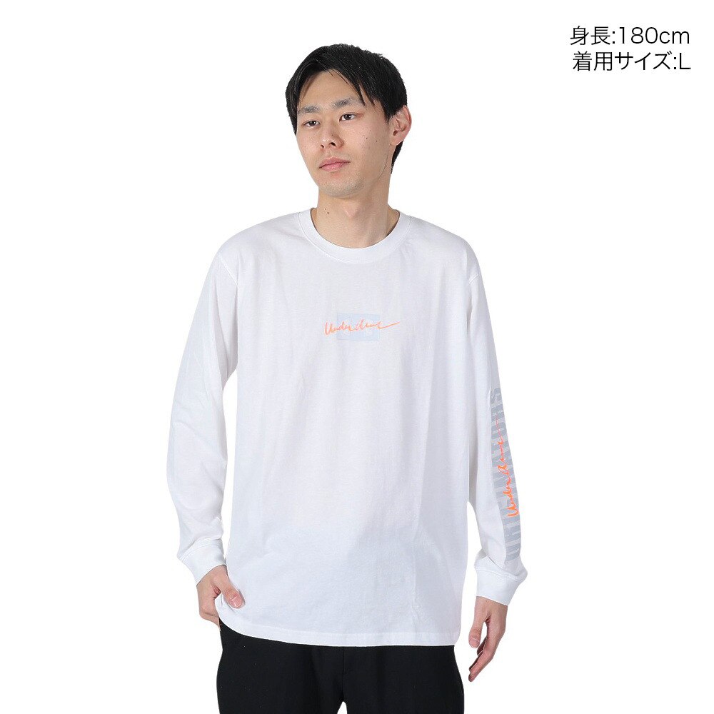 アンダーアーマー（UNDER ARMOUR）（メンズ）長袖Tシャツ メンズ ヘビーウエイト コットン グラフィック 1371913 100