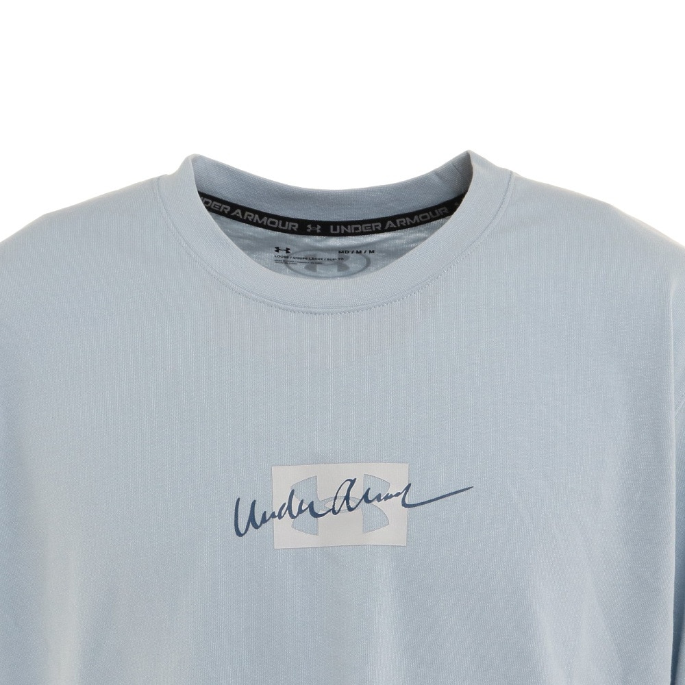 アンダーアーマー（UNDER ARMOUR）（メンズ）ドライ 速乾 ヘビーウエイト チャージドコットン ロングスリーブ Tシャツ グラフィック 1371913 478