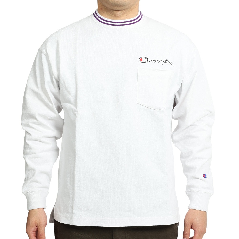 チャンピオン-ヘリテイジ（CHAMPION-HERITAGE）（メンズ）ロングスリーブTシャツ C3-R403 010 ホワイト