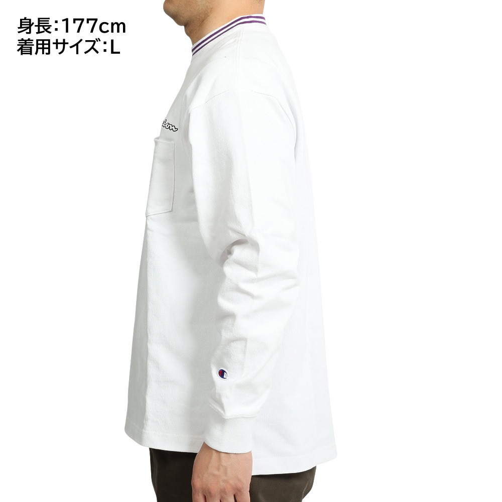 チャンピオン-ヘリテイジ（CHAMPION-HERITAGE）（メンズ）ロングスリーブTシャツ C3-R403 010 ホワイト