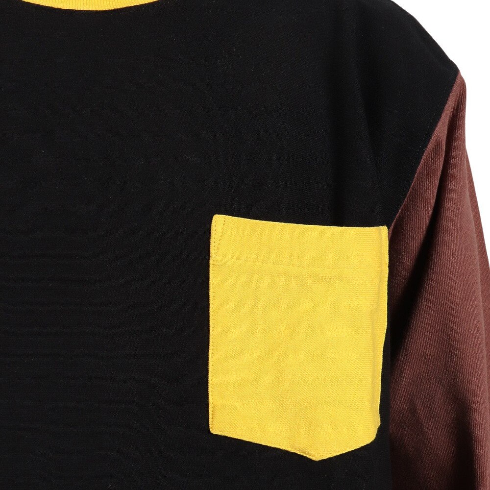 チャンピオン-ヘリテイジ（CHAMPION-HERITAGE）（メンズ）長袖Tシャツ メンズ ロンT リバースィーブ C3-T412 090 ロンT 長袖 ブラック★★★