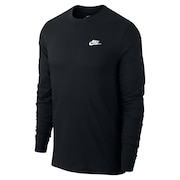 ナイキ（NIKE）（メンズ）長袖Tシャツ クラブ ロンT ワンポイントAR5194-010 ブラック