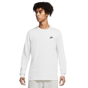(メンズ)長袖 スポーツウェア ロングスリーブ Tシャツ AR5194-100 ホワイト ロンT 白