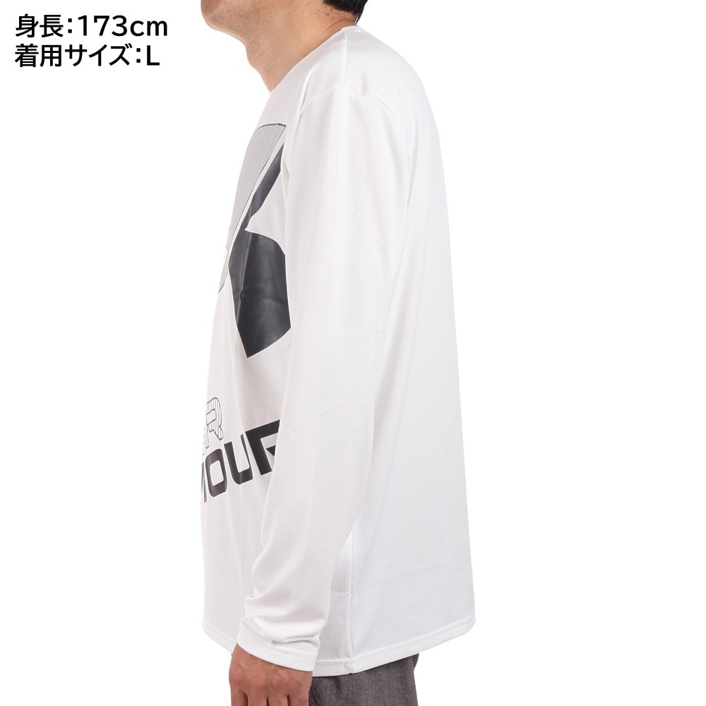 アンダーアーマー｜テック ビッグロゴ ロングスリーブ Tシャツ 1375533 100 - マリン、ウィンタースポーツ用品はヴィクトリア