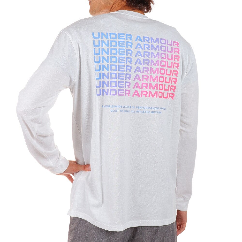 アンダーアーマー｜ヘビーウエイト チャージドコットン ロングスリーブ グラフィック Tシャツ 1375536 100 -  スポーツ用品はスーパースポーツゼビオ