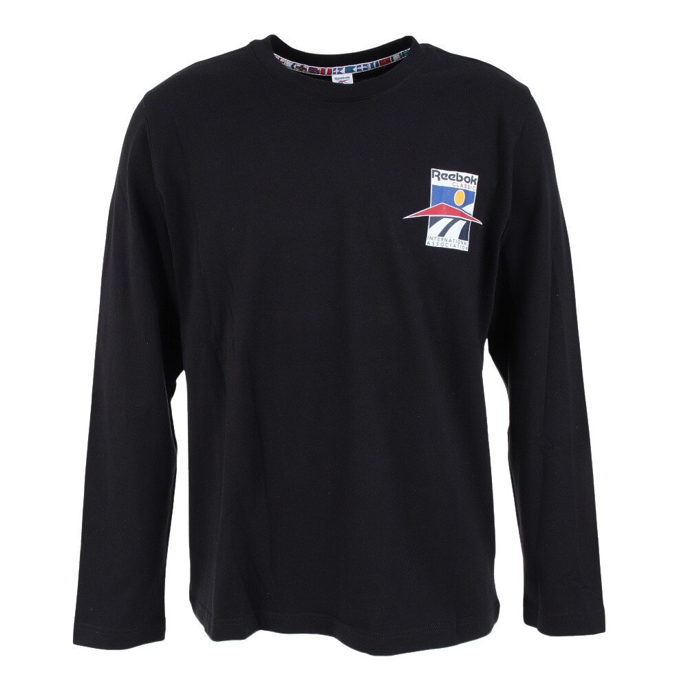 リーボック（REEBOK）（メンズ）長袖Tシャツ メンズ クラシックス インターナショナル GJS49-FJ3263 ロンT ブラック