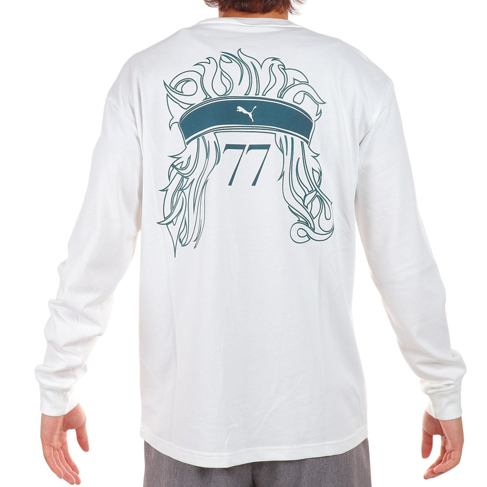 プーマ（PUMA）（メンズ）長袖Tシャツ メンズ GV 672968 02 WHT