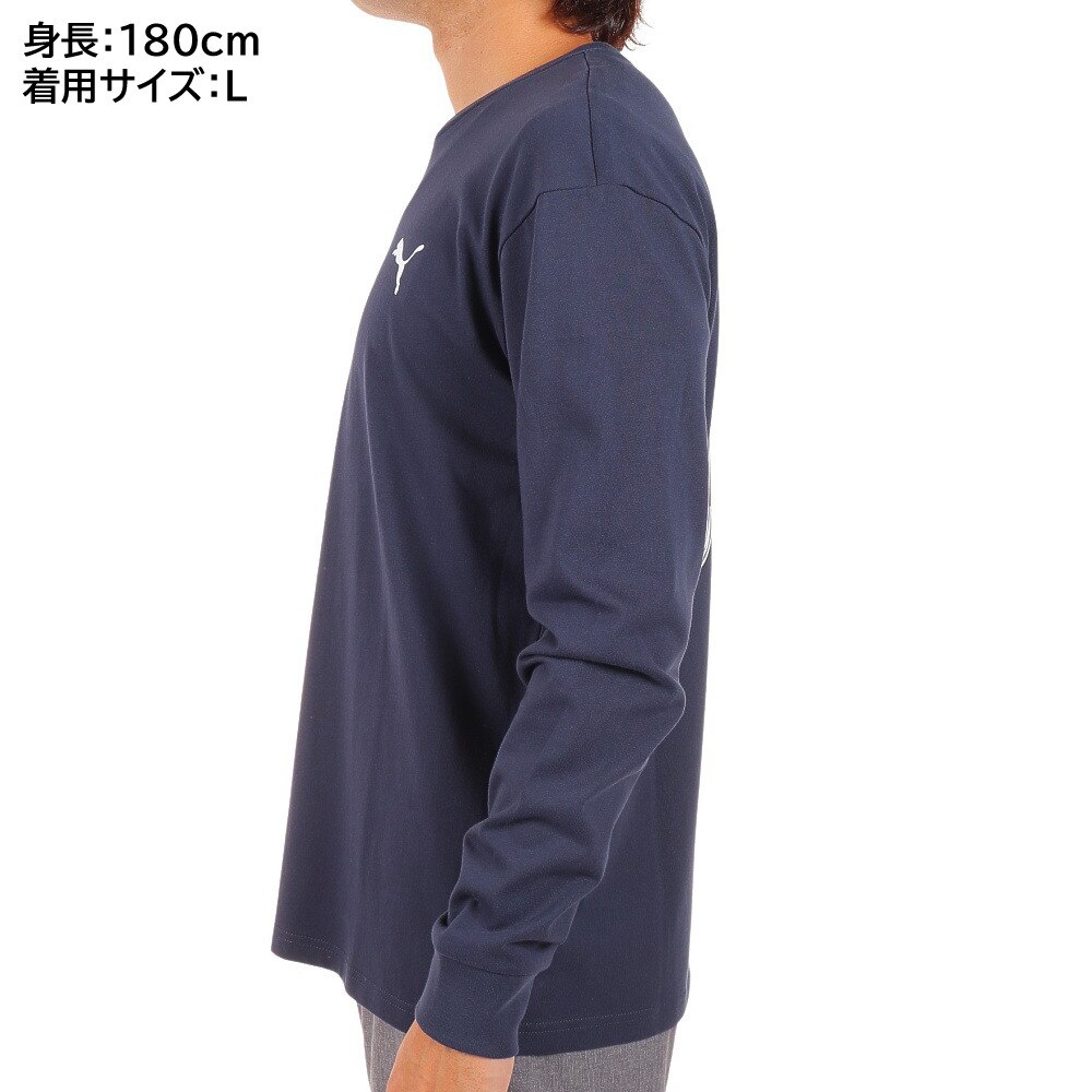 プーマ（PUMA）（メンズ）長袖Tシャツ メンズ GV 672968 43 NVY