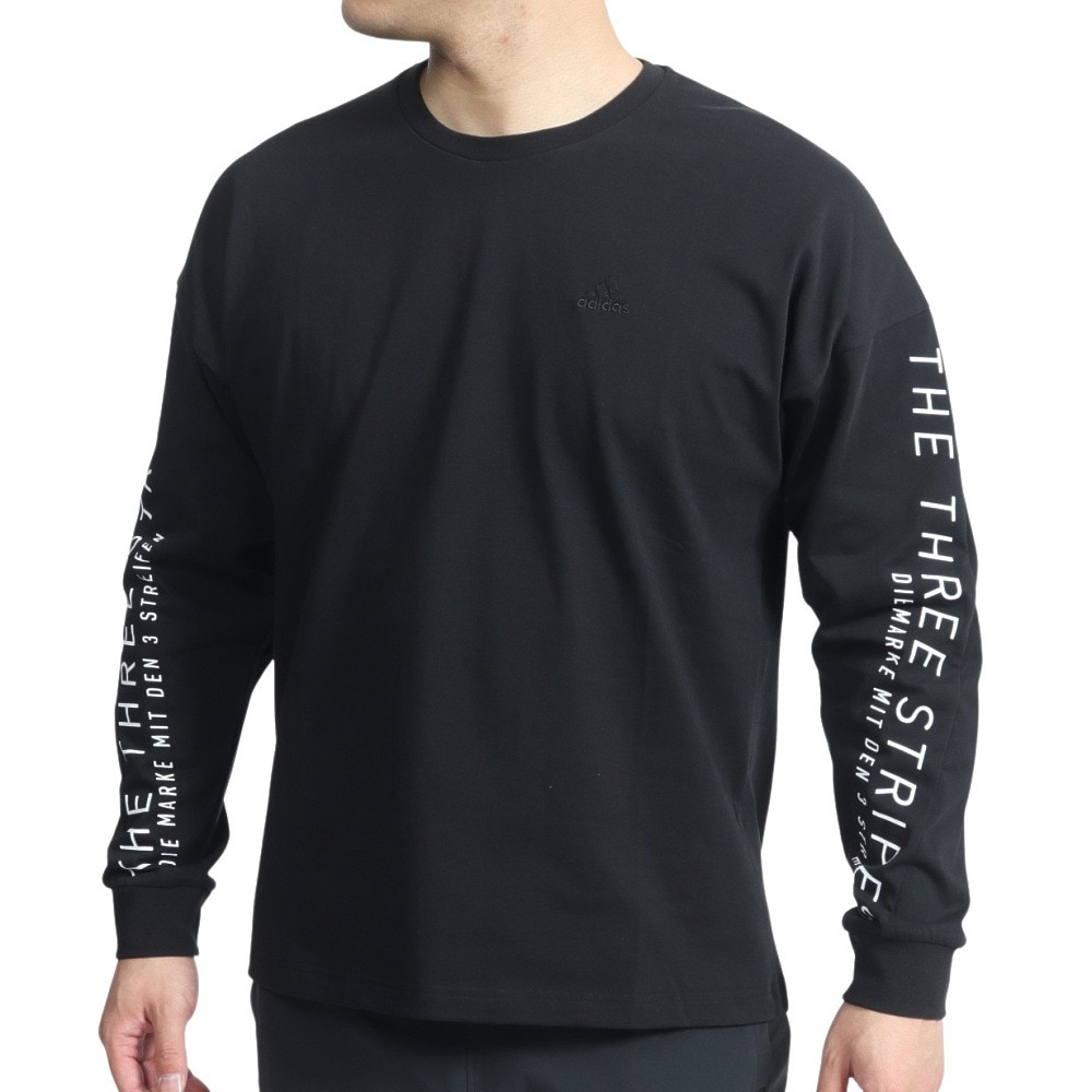 アディダス（adidas）（メンズ）長袖Tシャツ メンズ ワーディング O7860-HM2698