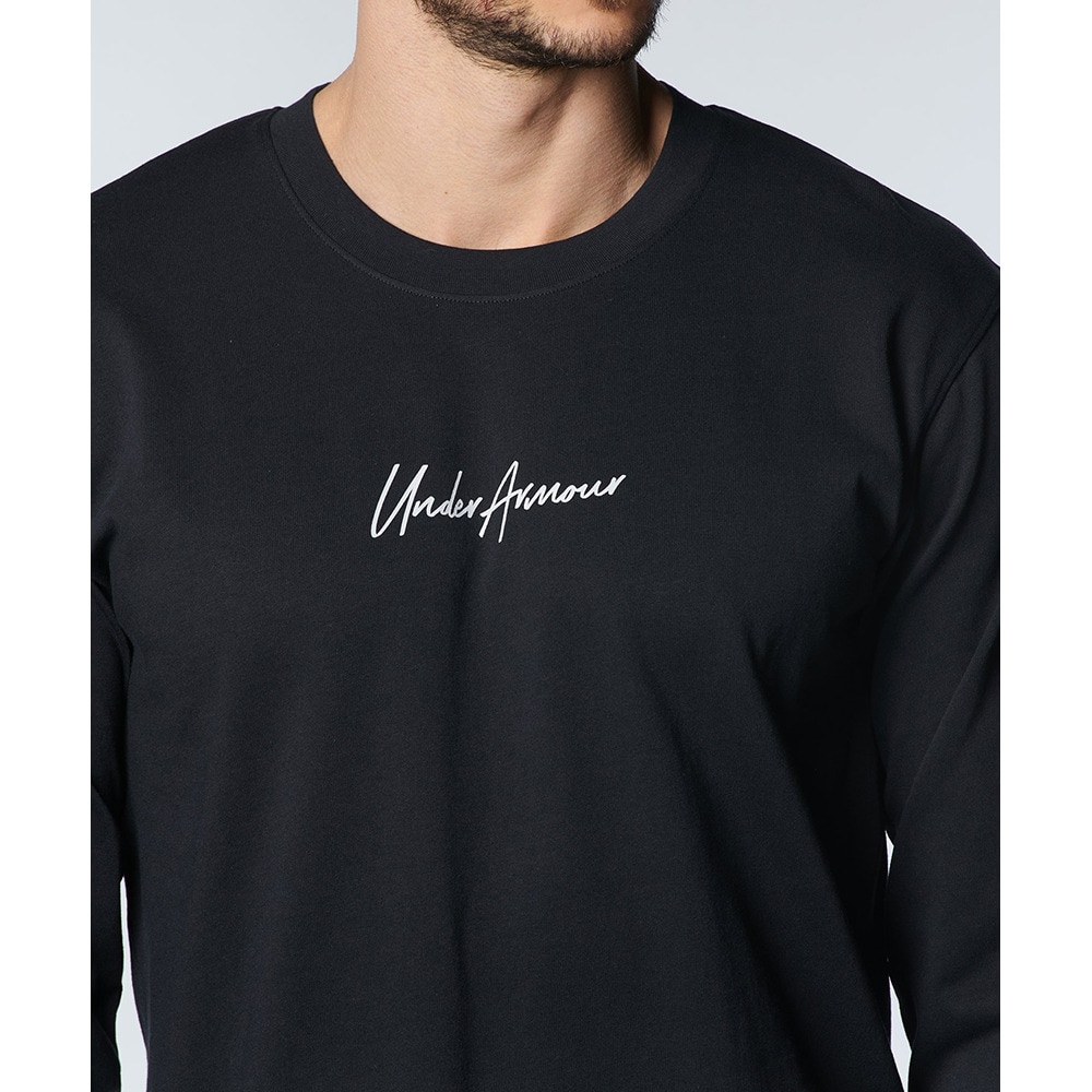 アンダーアーマー（UNDER ARMOUR）（メンズ）長袖Tシャツ メンズ ヘビーウエイト コットン 1378368 001